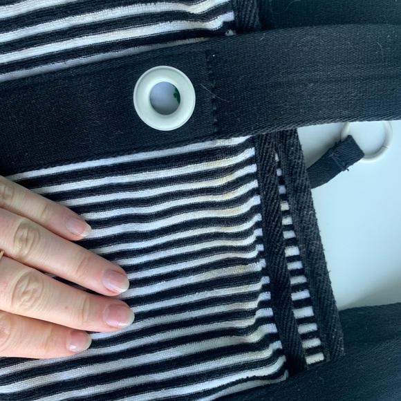 Lacoste Pin Striped Book Bag - Picture 4 of 5